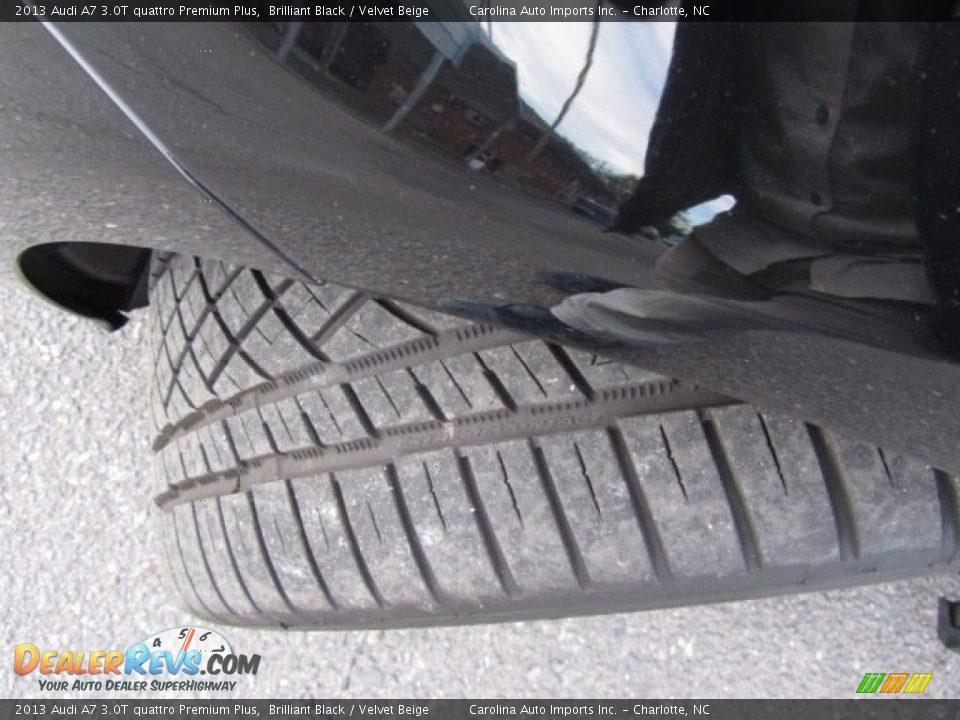2013 Audi A7 3.0T quattro Premium Plus Brilliant Black / Velvet Beige Photo #26