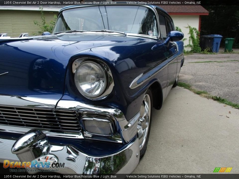 1956 Chevrolet Bel Air 2 Door Hardtop Harbor Blue/Nassau Blue / Light Blue Photo #7