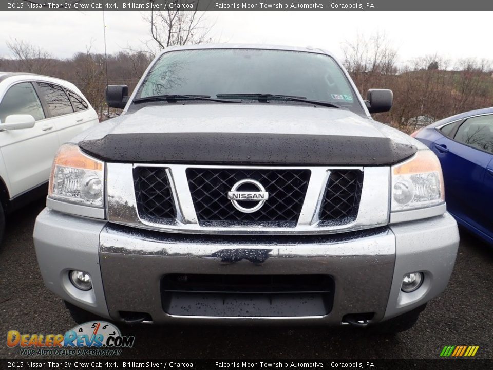 2015 Nissan Titan SV Crew Cab 4x4 Brilliant Silver / Charcoal Photo #3