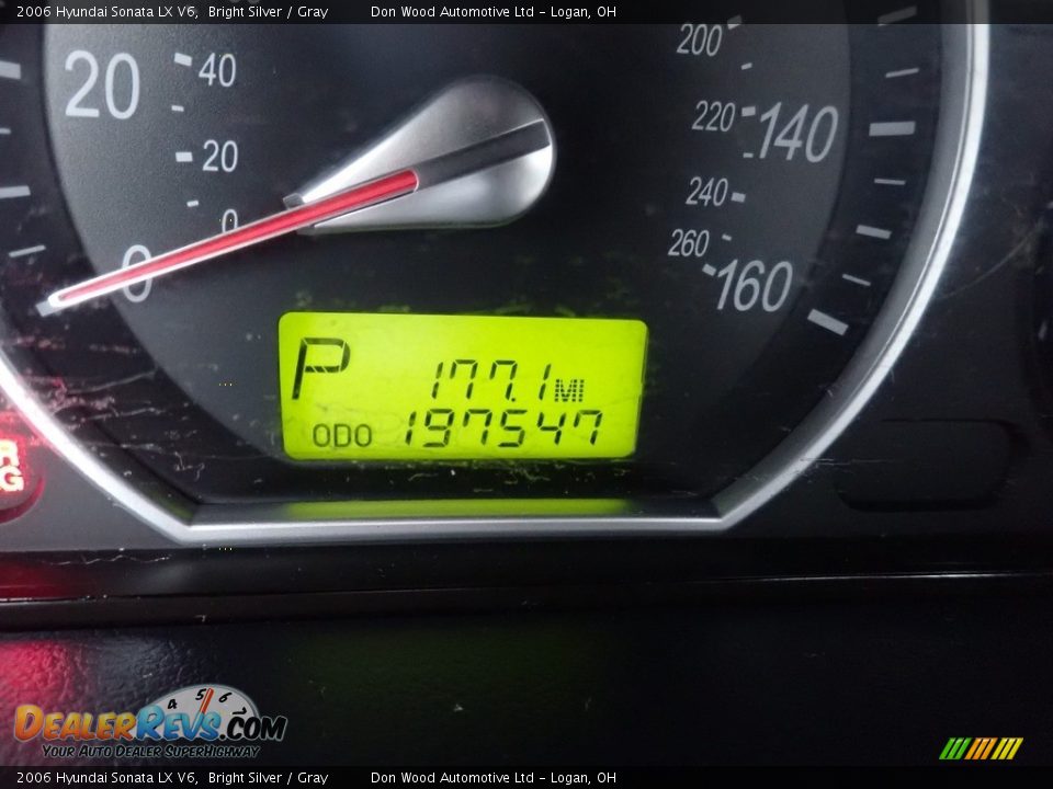 2006 Hyundai Sonata LX V6 Bright Silver / Gray Photo #19