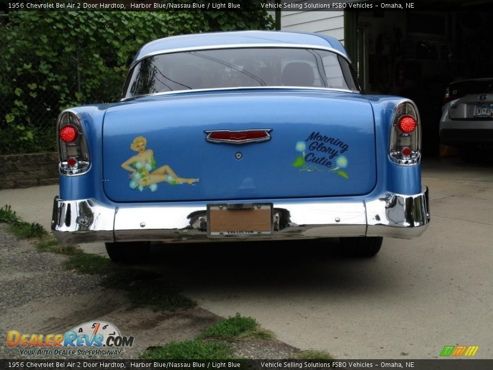 1956 Chevrolet Bel Air 2 Door Hardtop Harbor Blue/Nassau Blue / Light Blue Photo #10