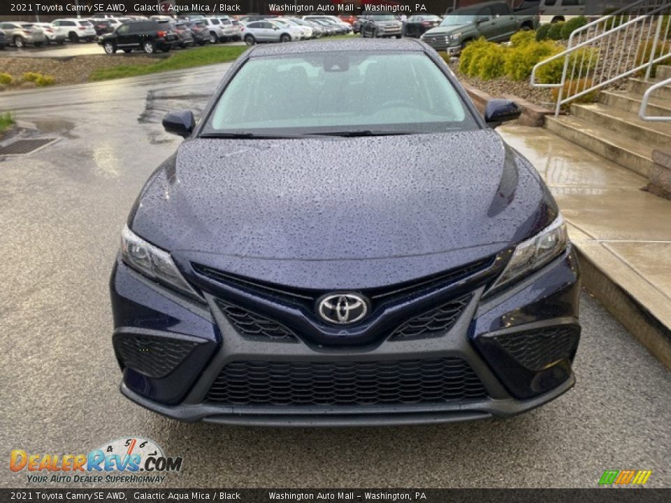 2021 Toyota Camry SE AWD Galactic Aqua Mica / Black Photo #11