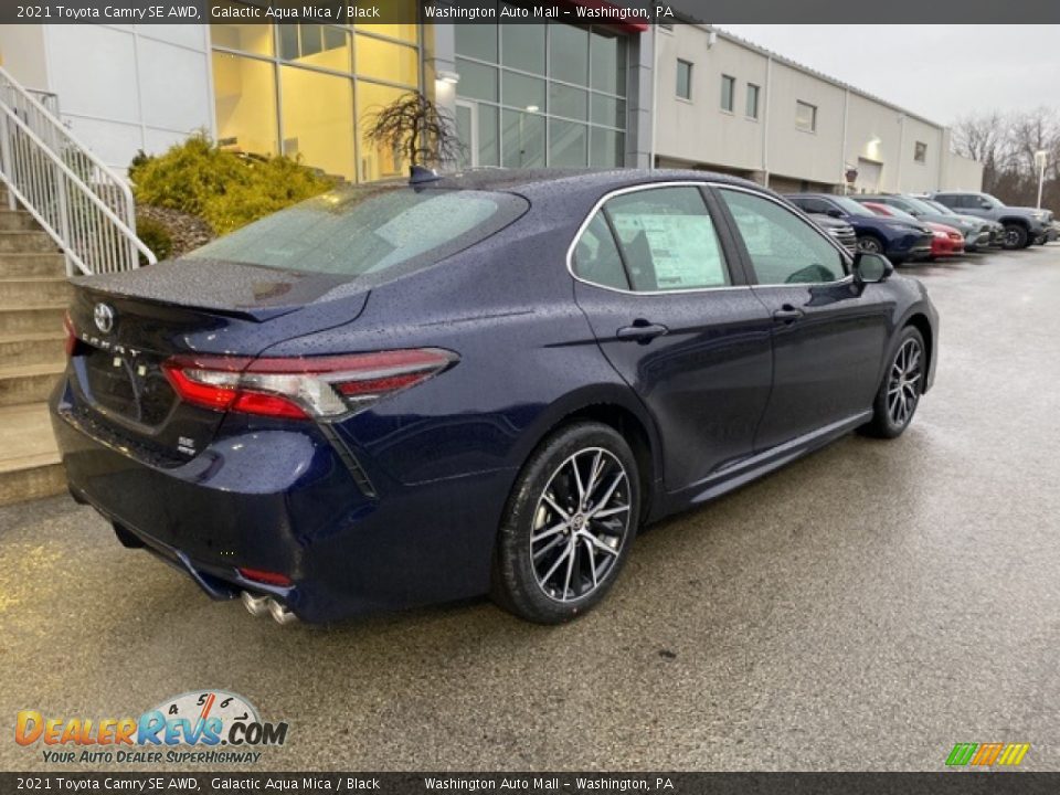 2021 Toyota Camry SE AWD Galactic Aqua Mica / Black Photo #13