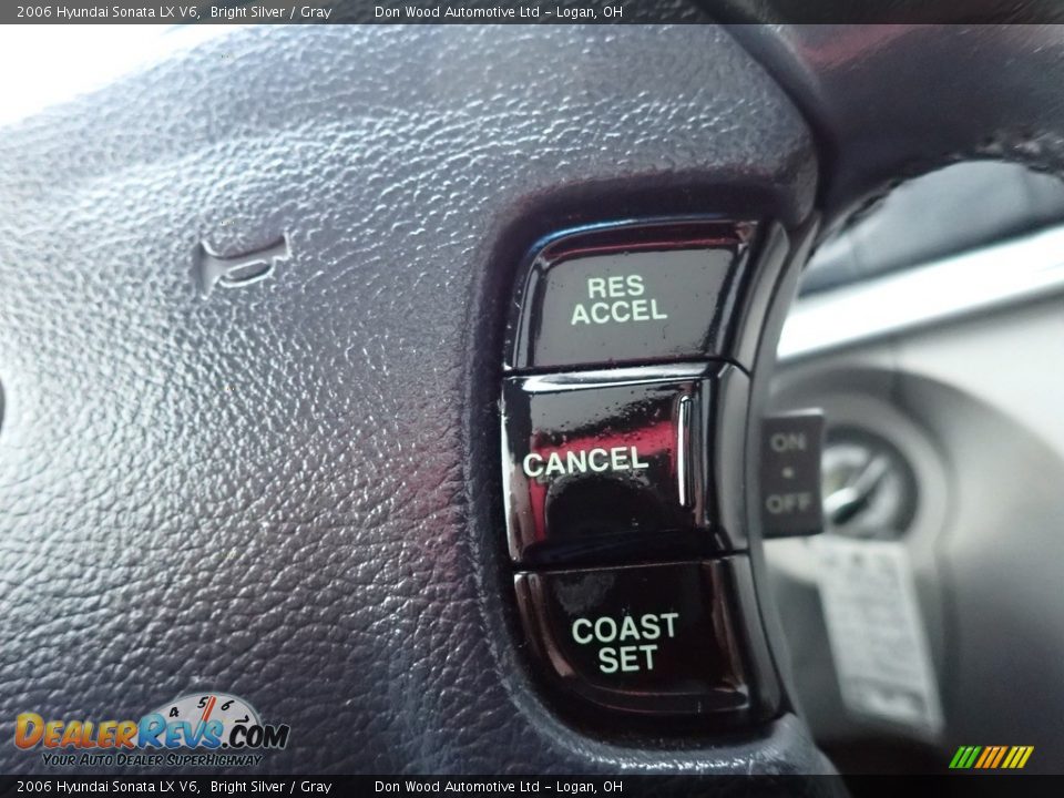 2006 Hyundai Sonata LX V6 Bright Silver / Gray Photo #22
