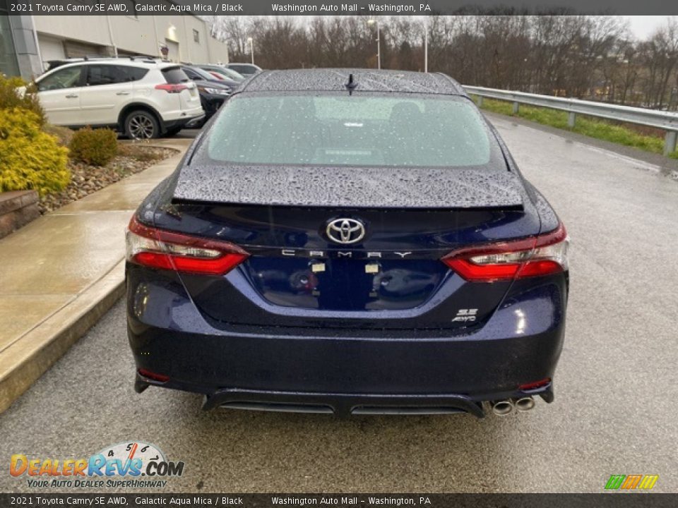 2021 Toyota Camry SE AWD Galactic Aqua Mica / Black Photo #14