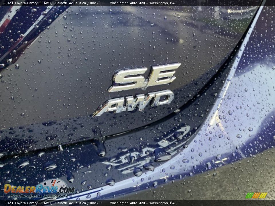 2021 Toyota Camry SE AWD Galactic Aqua Mica / Black Photo #19