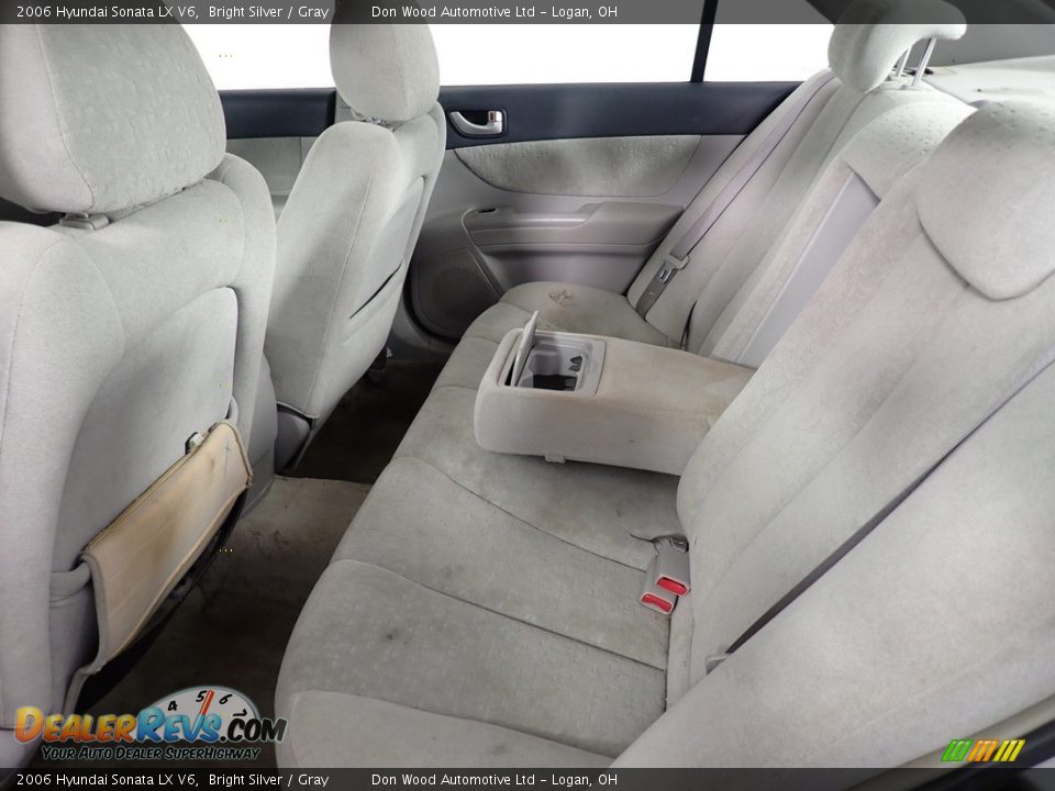 2006 Hyundai Sonata LX V6 Bright Silver / Gray Photo #31