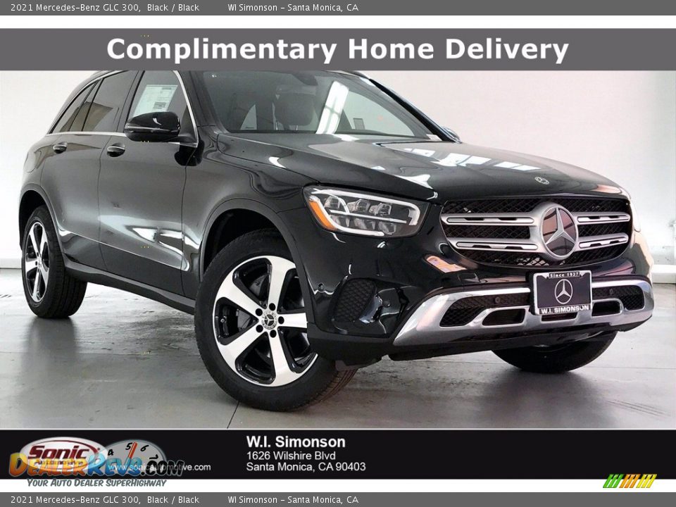 2021 Mercedes-Benz GLC 300 Black / Black Photo #1
