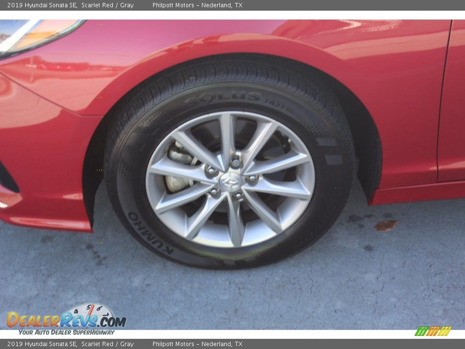 2019 Hyundai Sonata SE Scarlet Red / Gray Photo #6