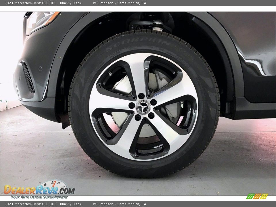 2021 Mercedes-Benz GLC 300 Black / Black Photo #9