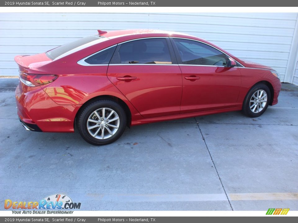 2019 Hyundai Sonata SE Scarlet Red / Gray Photo #11