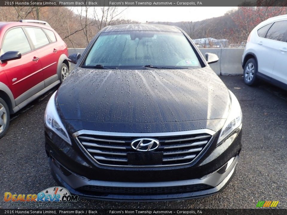 2016 Hyundai Sonata Limited Phantom Black / Black Photo #3