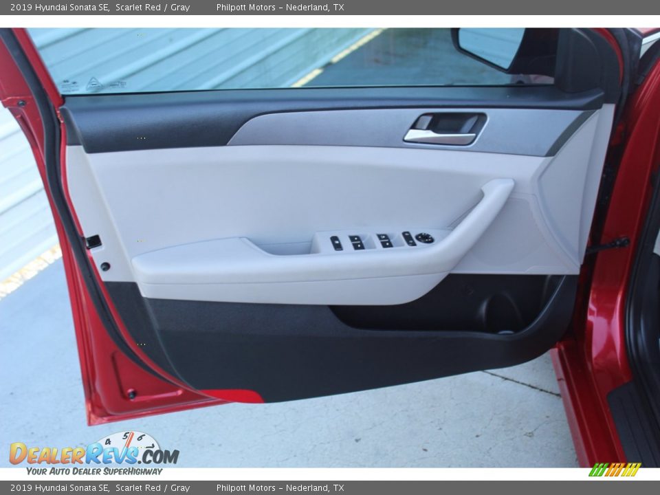 2019 Hyundai Sonata SE Scarlet Red / Gray Photo #14