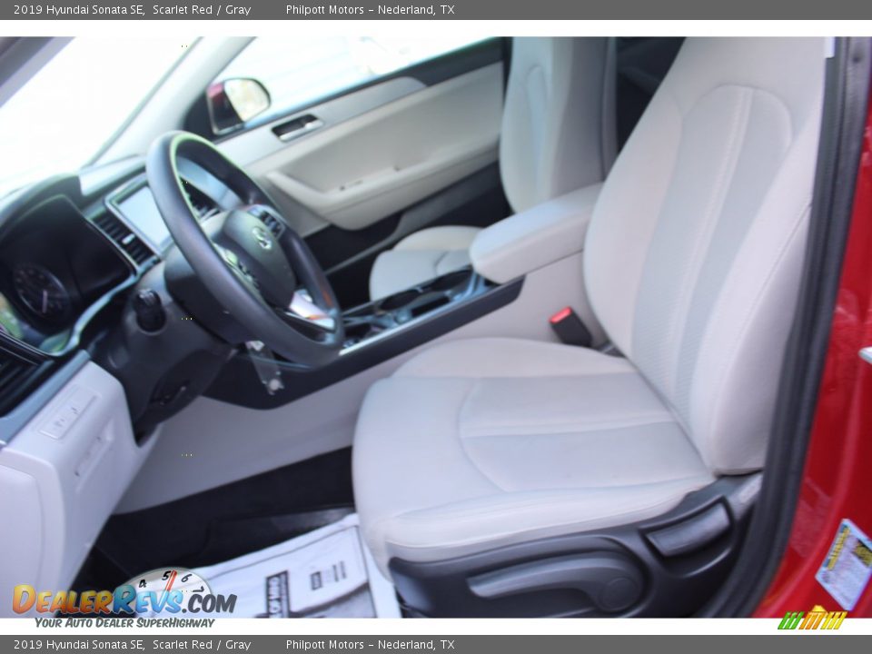 2019 Hyundai Sonata SE Scarlet Red / Gray Photo #15