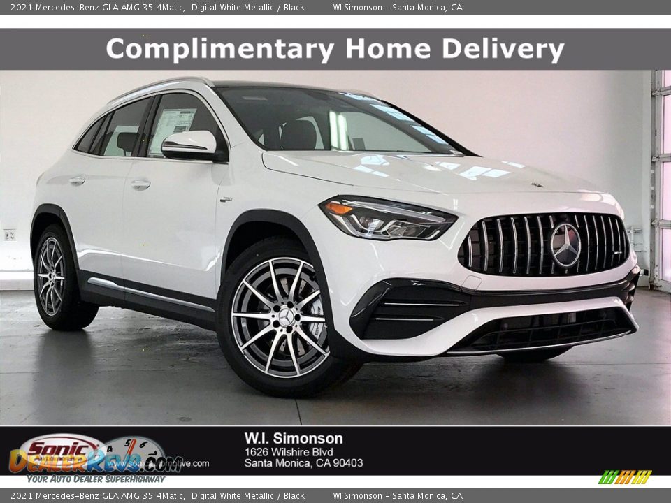 2021 Mercedes-Benz GLA AMG 35 4Matic Digital White Metallic / Black Photo #1