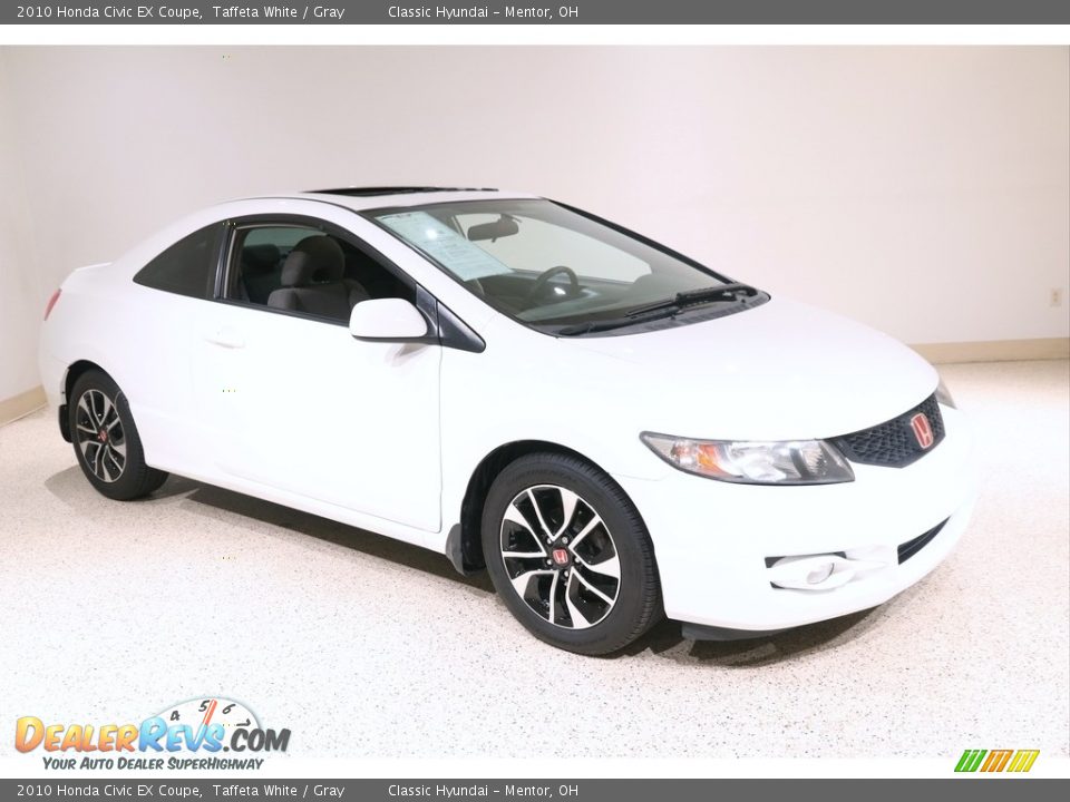 2010 Honda Civic EX Coupe Taffeta White / Gray Photo #1