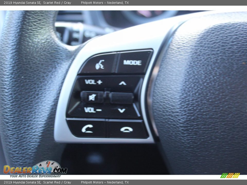 2019 Hyundai Sonata SE Scarlet Red / Gray Photo #16