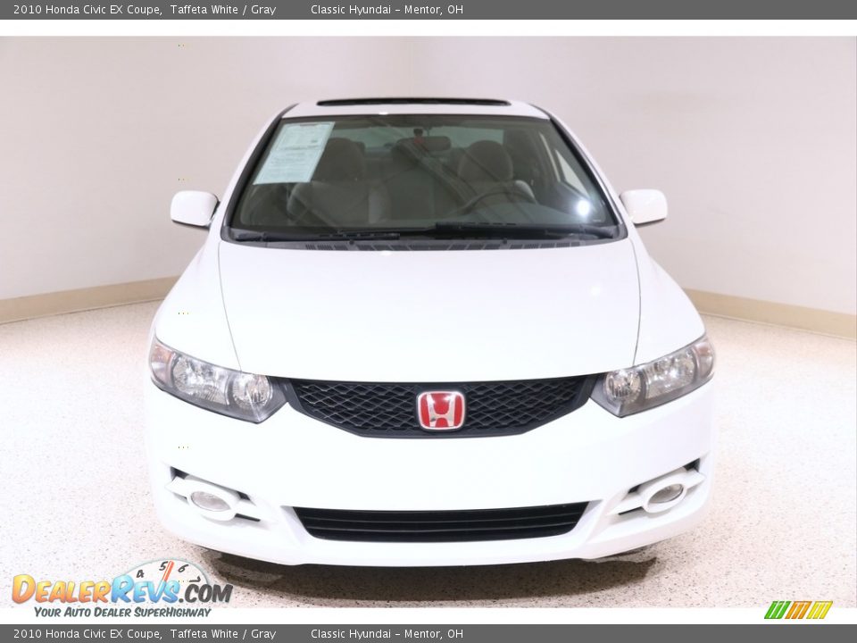 2010 Honda Civic EX Coupe Taffeta White / Gray Photo #2