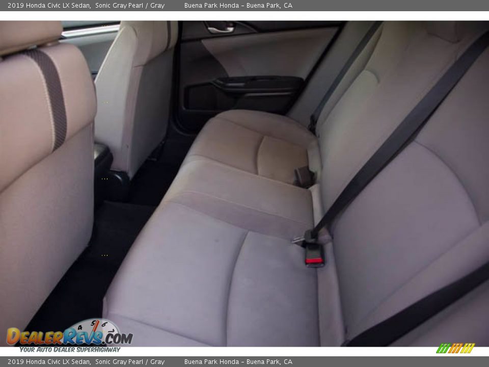 2019 Honda Civic LX Sedan Sonic Gray Pearl / Gray Photo #4