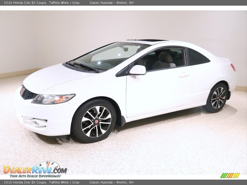 2010 Honda Civic EX Coupe Taffeta White / Gray Photo #3
