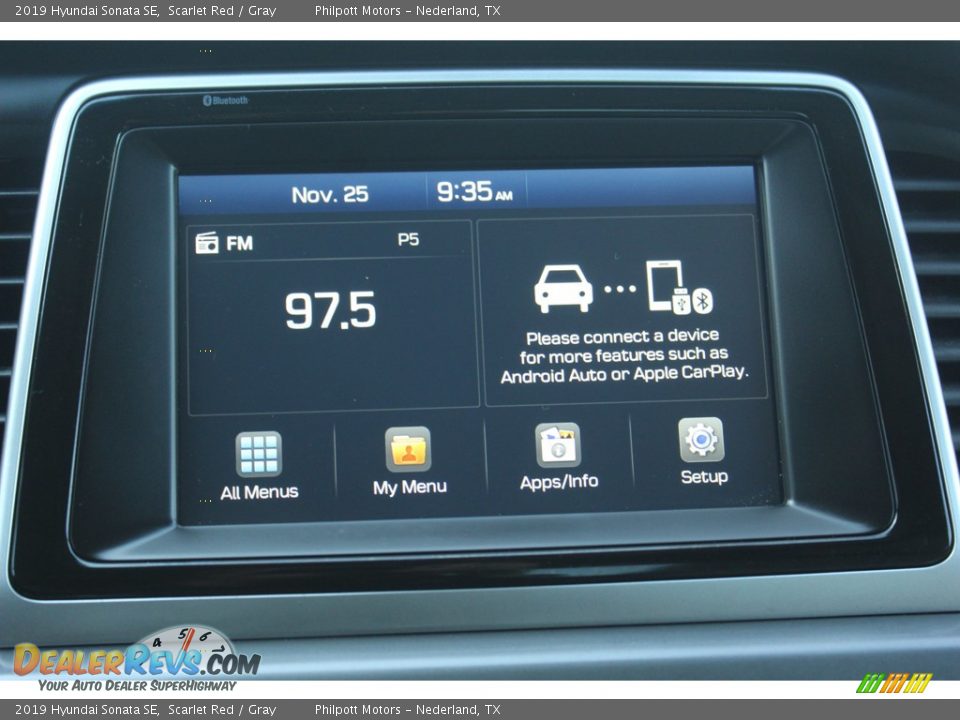 2019 Hyundai Sonata SE Scarlet Red / Gray Photo #20