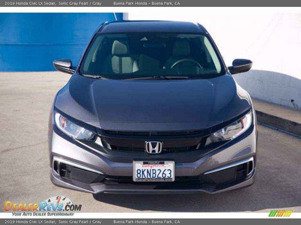 2019 Honda Civic LX Sedan Sonic Gray Pearl / Gray Photo #7