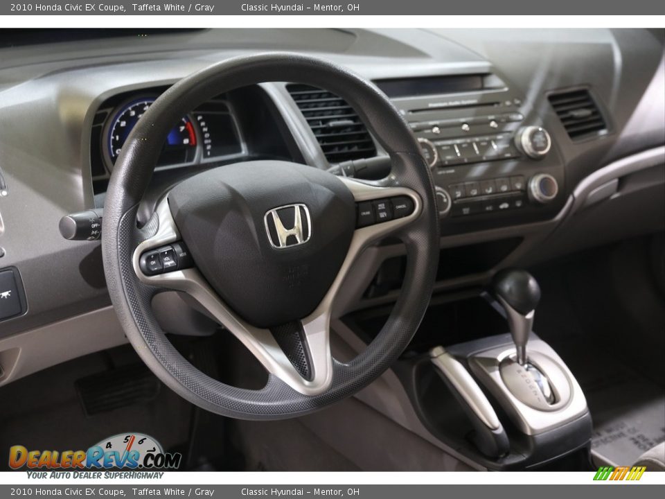 2010 Honda Civic EX Coupe Taffeta White / Gray Photo #6