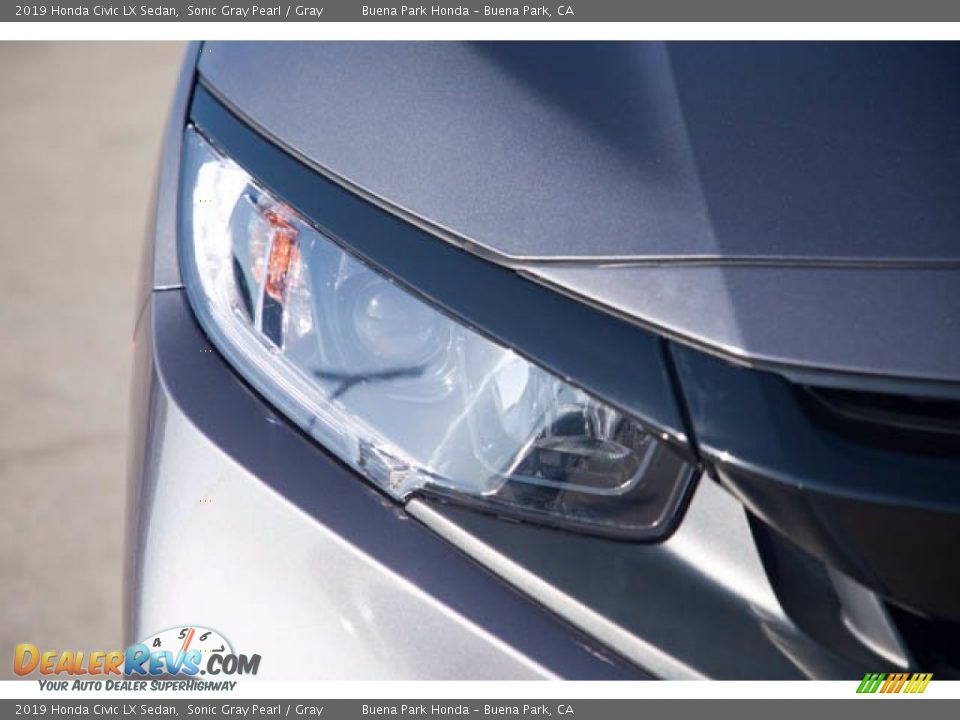2019 Honda Civic LX Sedan Sonic Gray Pearl / Gray Photo #8