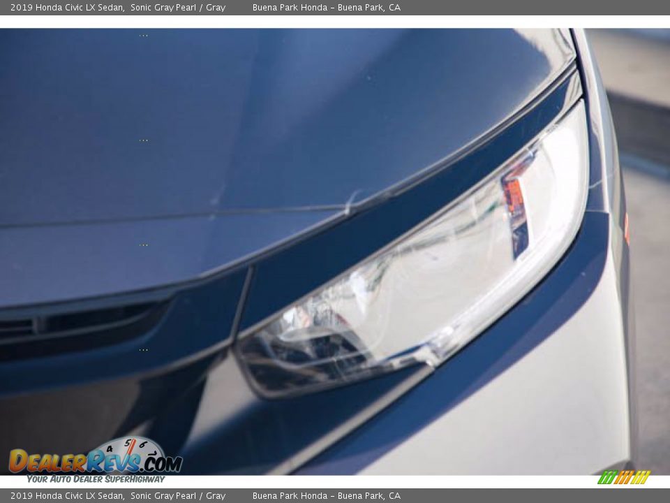 2019 Honda Civic LX Sedan Sonic Gray Pearl / Gray Photo #9