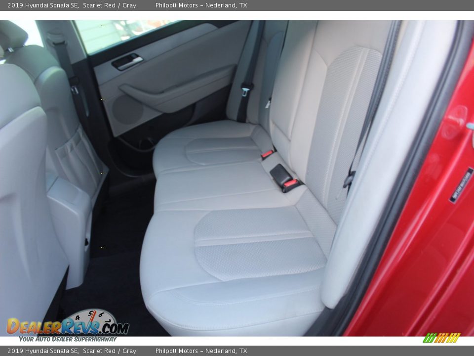 2019 Hyundai Sonata SE Scarlet Red / Gray Photo #24