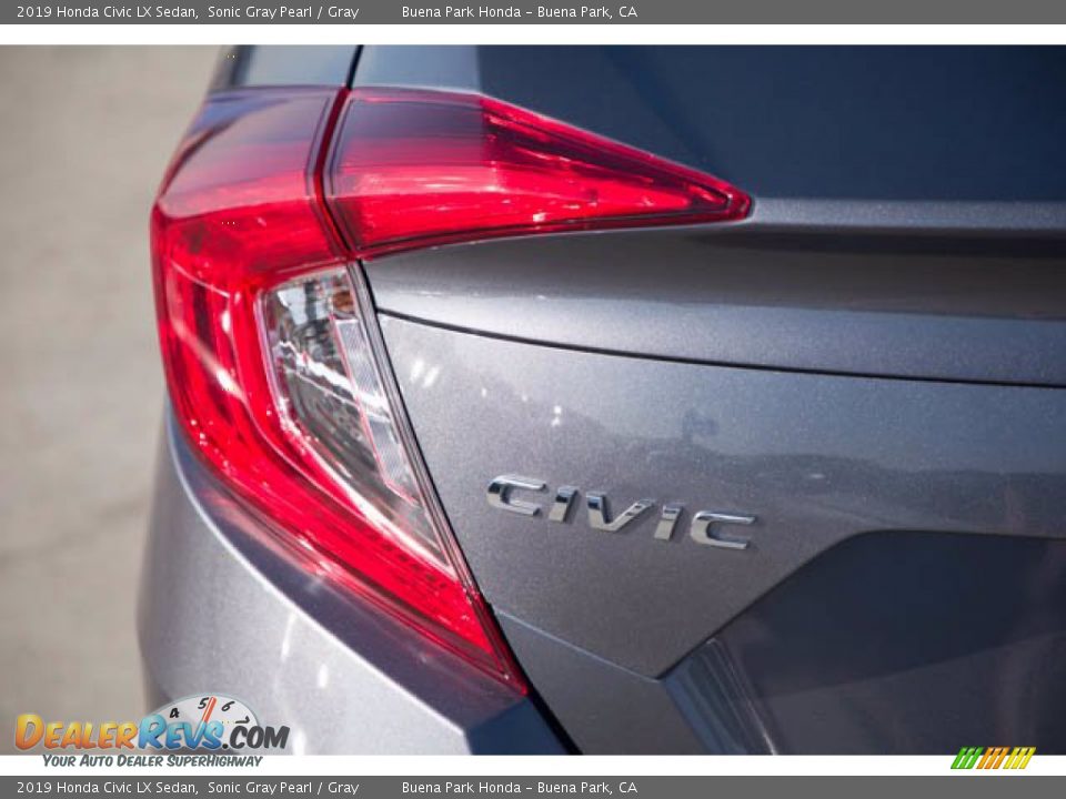 2019 Honda Civic LX Sedan Sonic Gray Pearl / Gray Photo #12