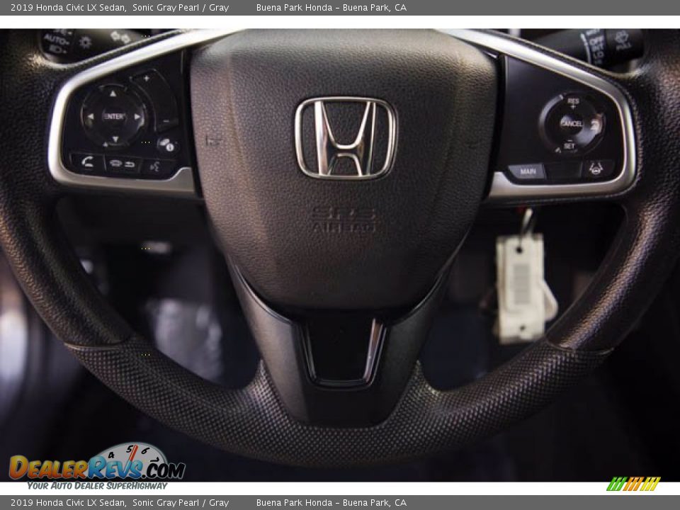 2019 Honda Civic LX Sedan Sonic Gray Pearl / Gray Photo #15