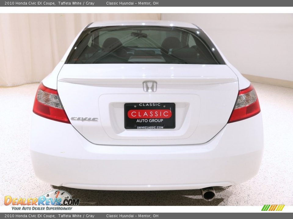 2010 Honda Civic EX Coupe Taffeta White / Gray Photo #14