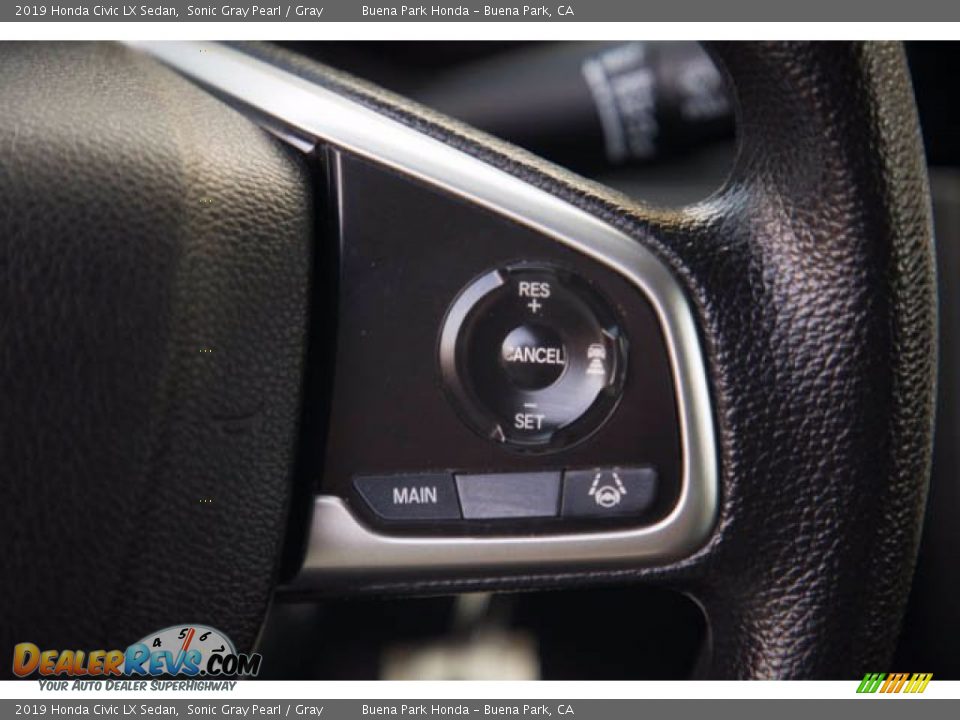 2019 Honda Civic LX Sedan Sonic Gray Pearl / Gray Photo #17