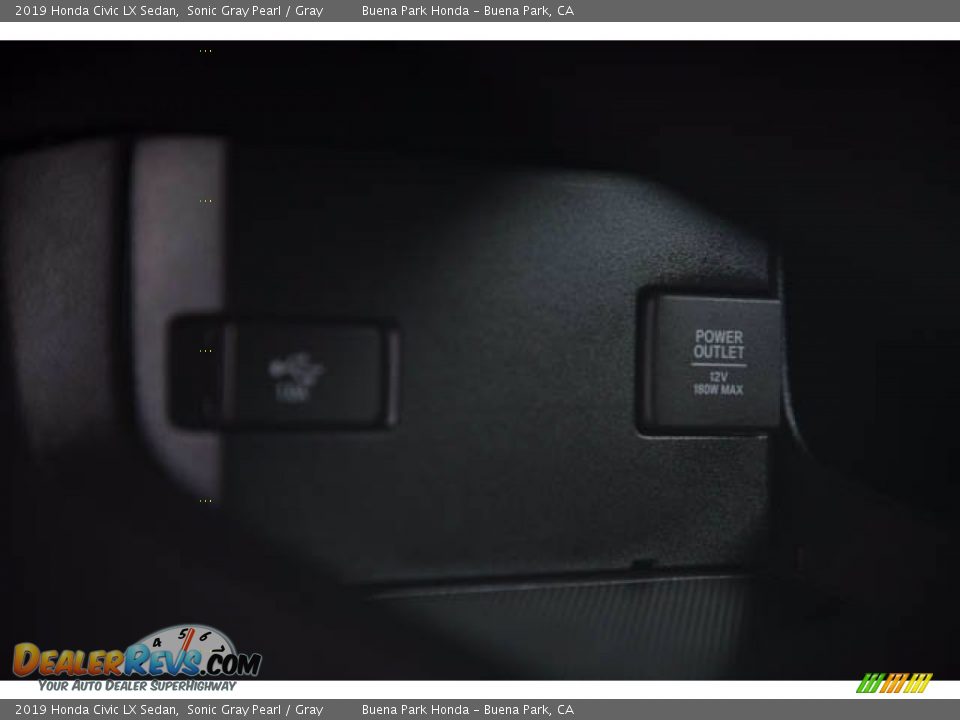 2019 Honda Civic LX Sedan Sonic Gray Pearl / Gray Photo #18