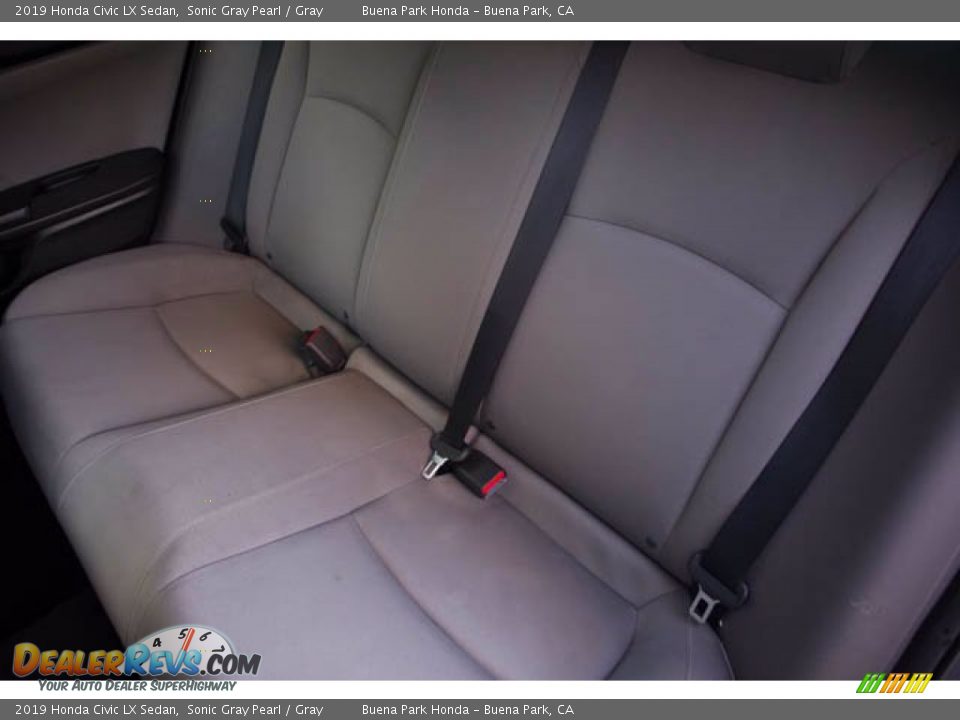 2019 Honda Civic LX Sedan Sonic Gray Pearl / Gray Photo #20