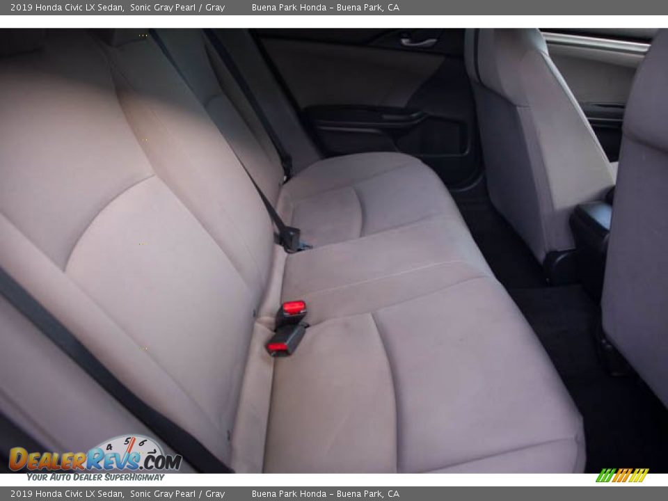 2019 Honda Civic LX Sedan Sonic Gray Pearl / Gray Photo #22
