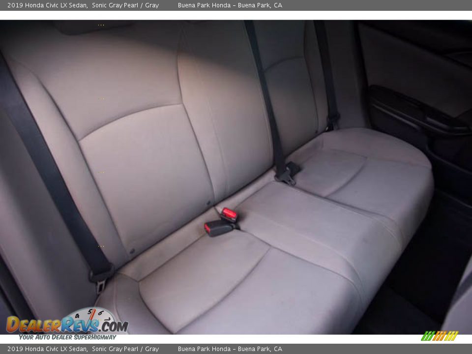 2019 Honda Civic LX Sedan Sonic Gray Pearl / Gray Photo #23