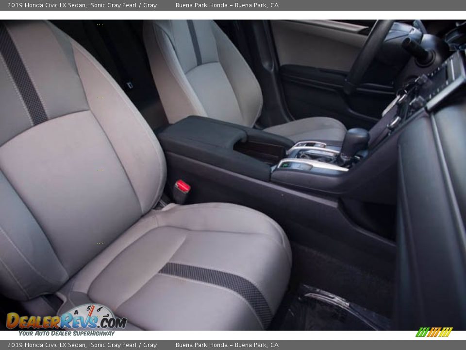 2019 Honda Civic LX Sedan Sonic Gray Pearl / Gray Photo #25