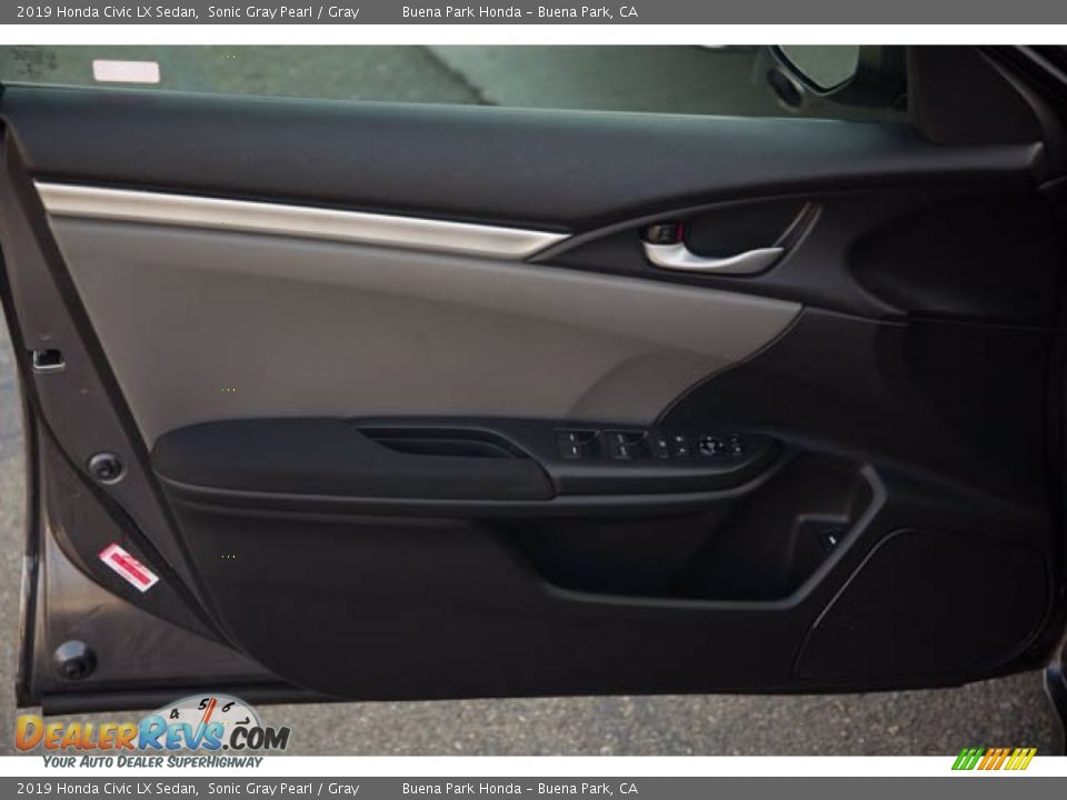 2019 Honda Civic LX Sedan Sonic Gray Pearl / Gray Photo #29