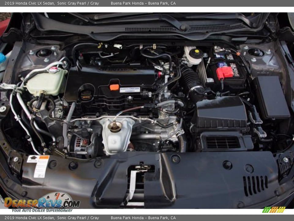 2019 Honda Civic LX Sedan Sonic Gray Pearl / Gray Photo #34