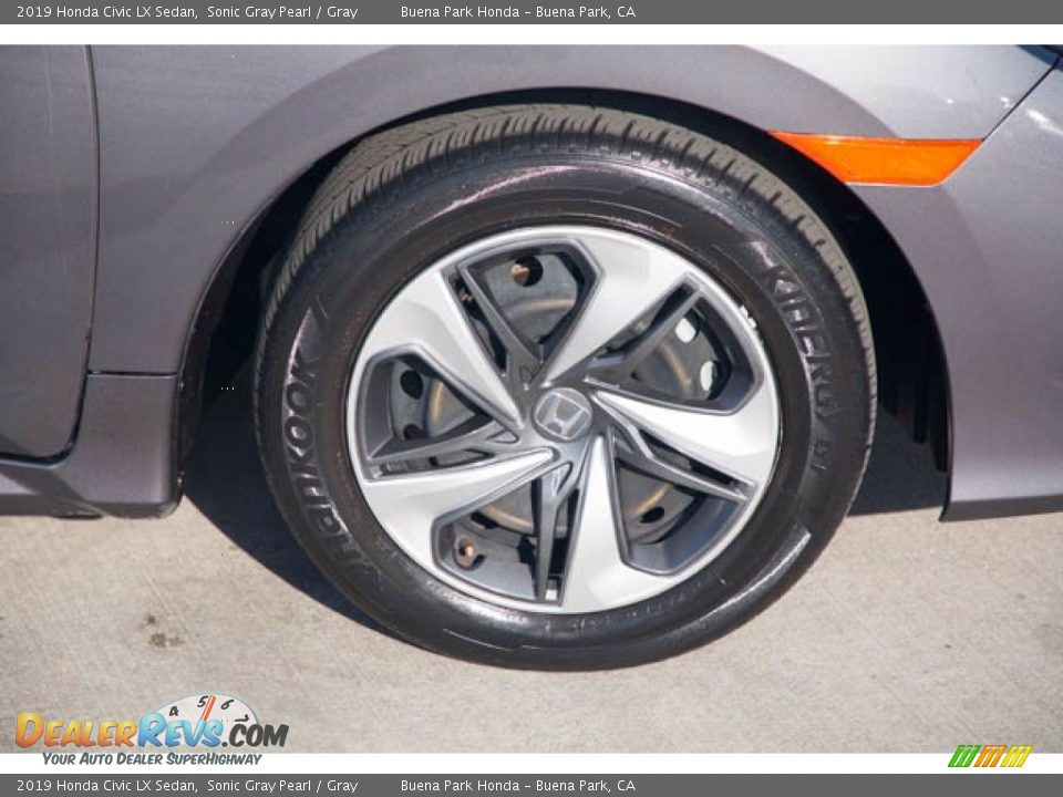 2019 Honda Civic LX Sedan Sonic Gray Pearl / Gray Photo #36