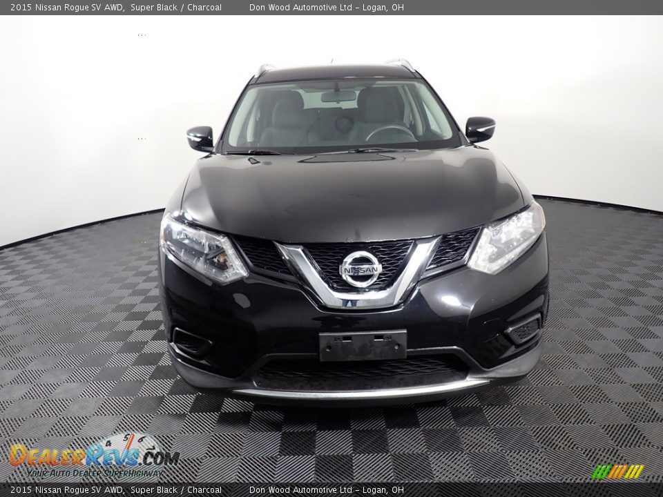 2015 Nissan Rogue SV AWD Super Black / Charcoal Photo #4