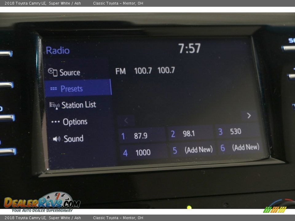 2018 Toyota Camry LE Super White / Ash Photo #11