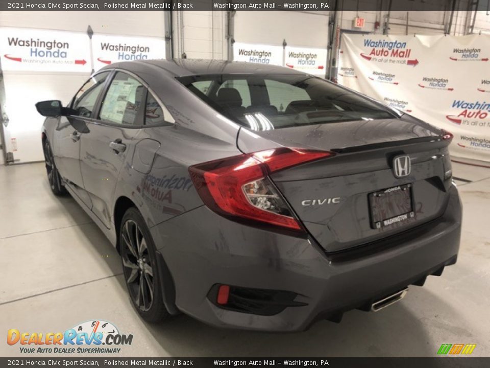 2021 Honda Civic Sport Sedan Polished Metal Metallic / Black Photo #4