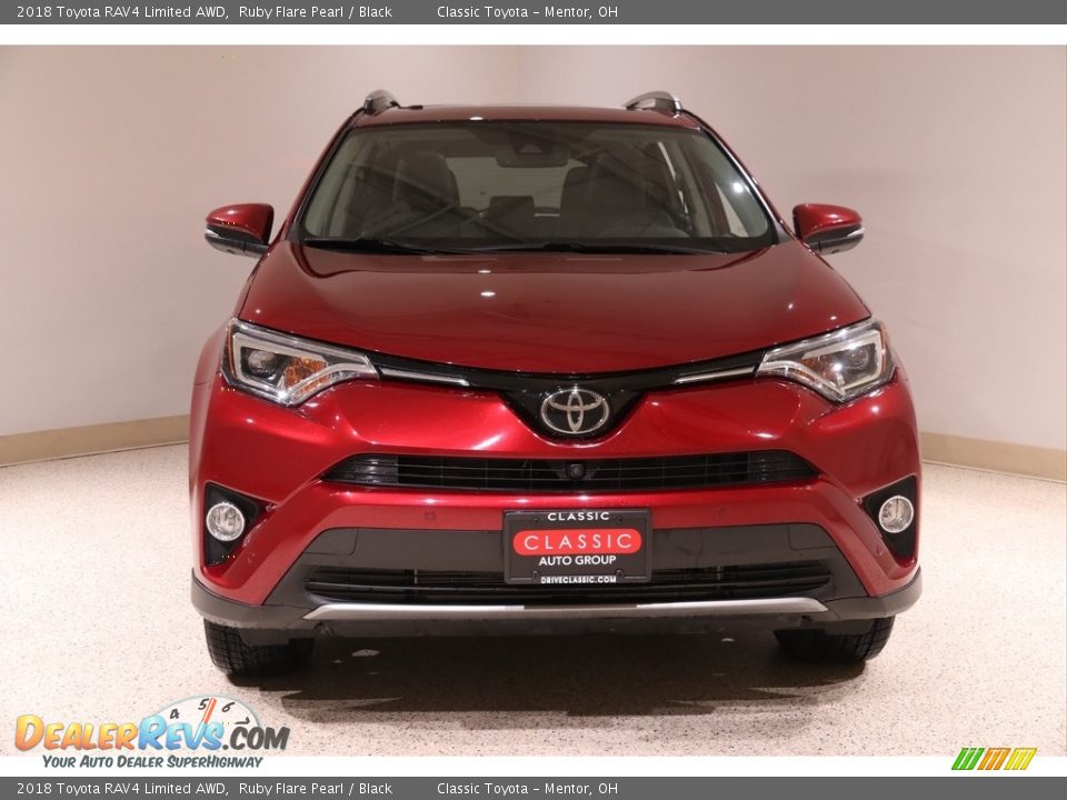 2018 Toyota RAV4 Limited AWD Ruby Flare Pearl / Black Photo #2