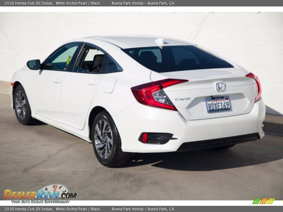 2018 Honda Civic EX Sedan White Orchid Pearl / Black Photo #2