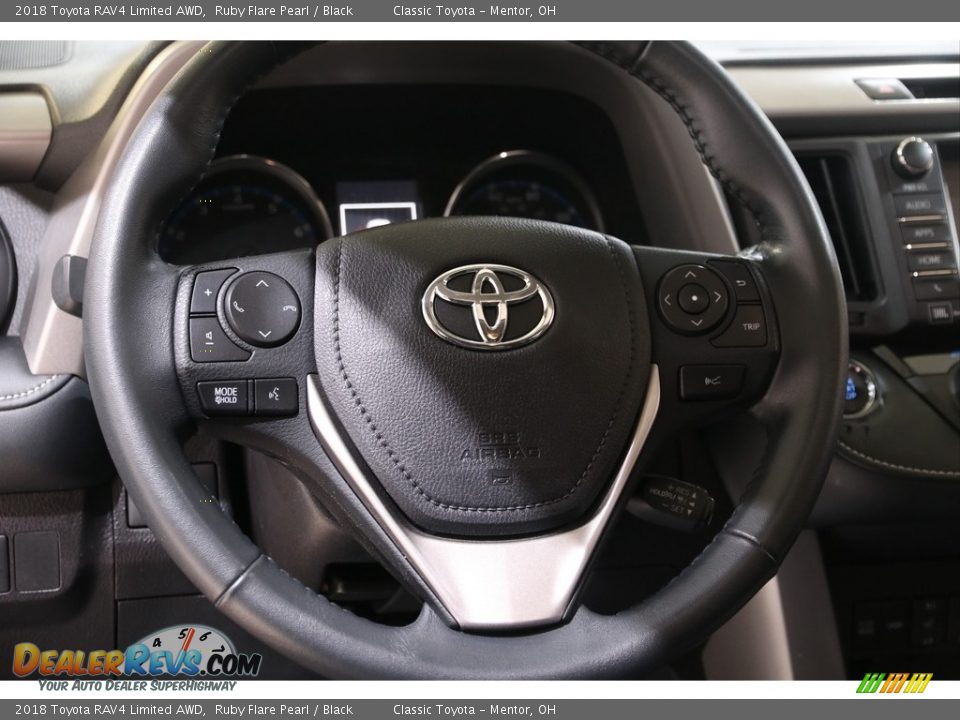 2018 Toyota RAV4 Limited AWD Ruby Flare Pearl / Black Photo #7