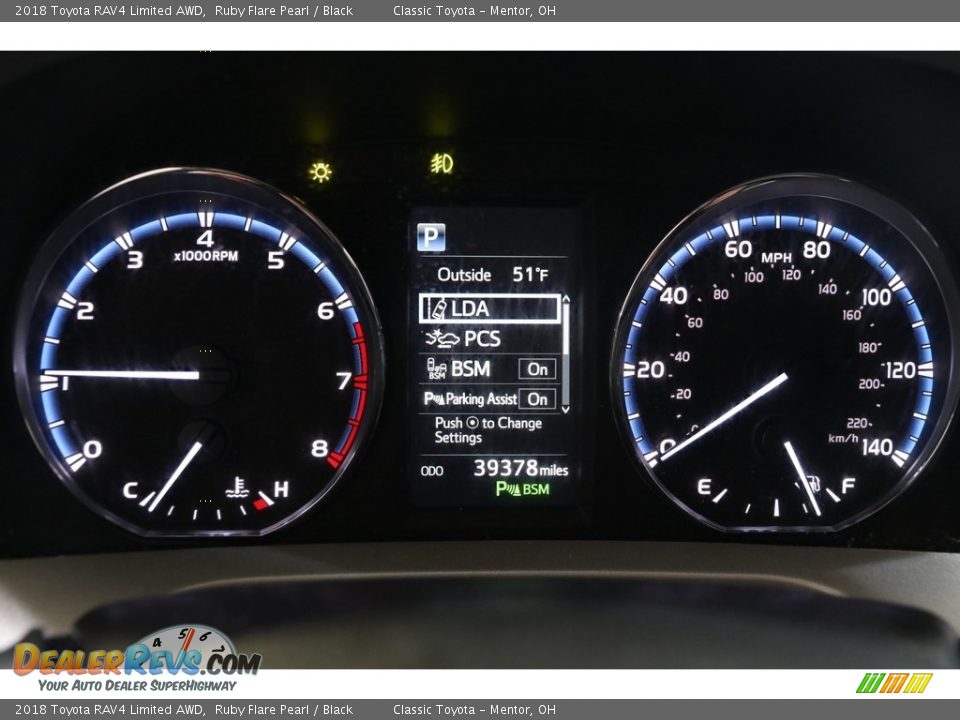 2018 Toyota RAV4 Limited AWD Ruby Flare Pearl / Black Photo #8