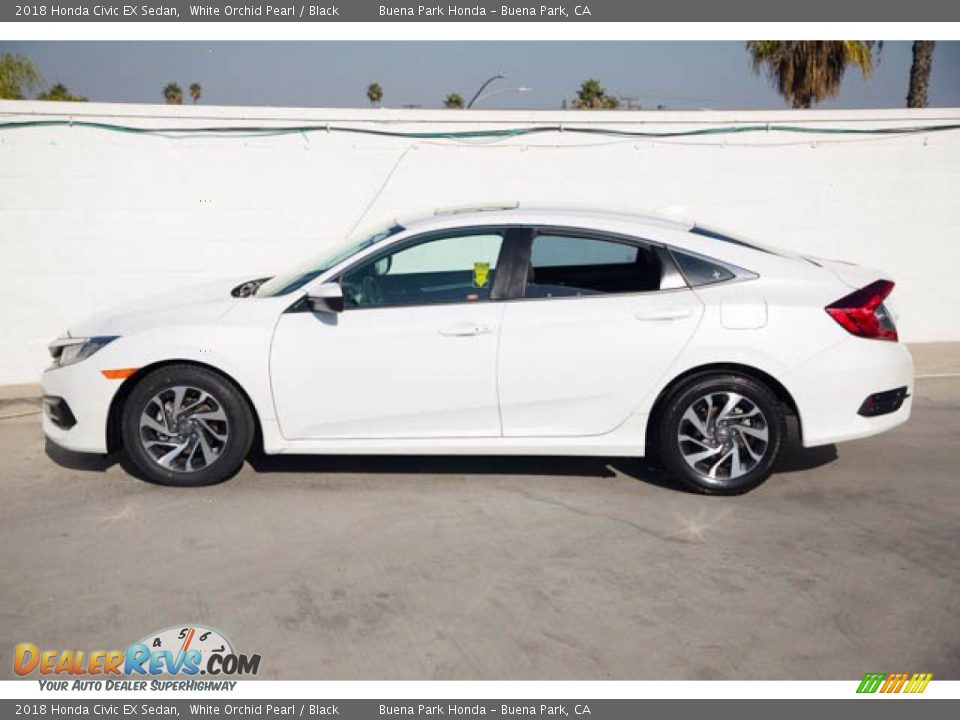 2018 Honda Civic EX Sedan White Orchid Pearl / Black Photo #10